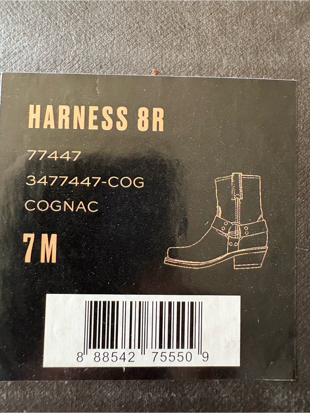 NWT๐บ๐ธ FRYE 8R Harness Boots Cognac - Picture 15 of 16